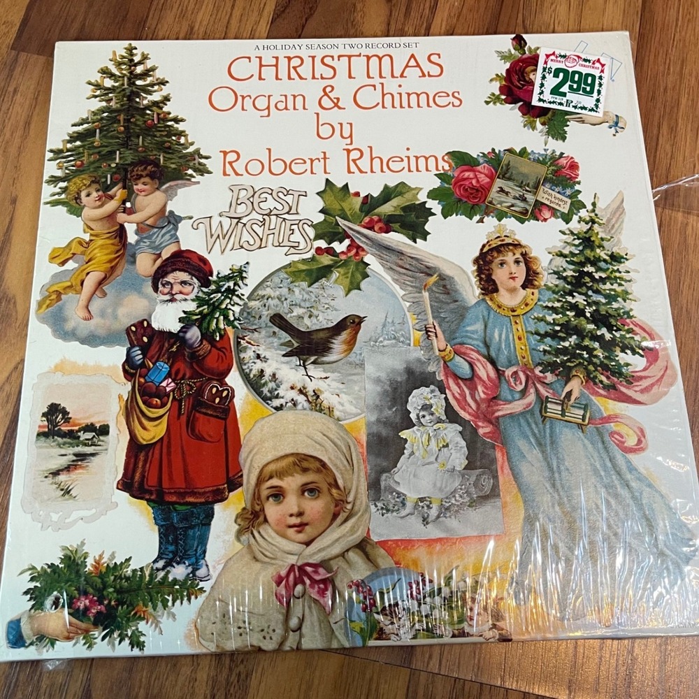 Robert Rheims Christmas Organ & Chimes Vinyl LP United Artists UA-LA351-E2 1974